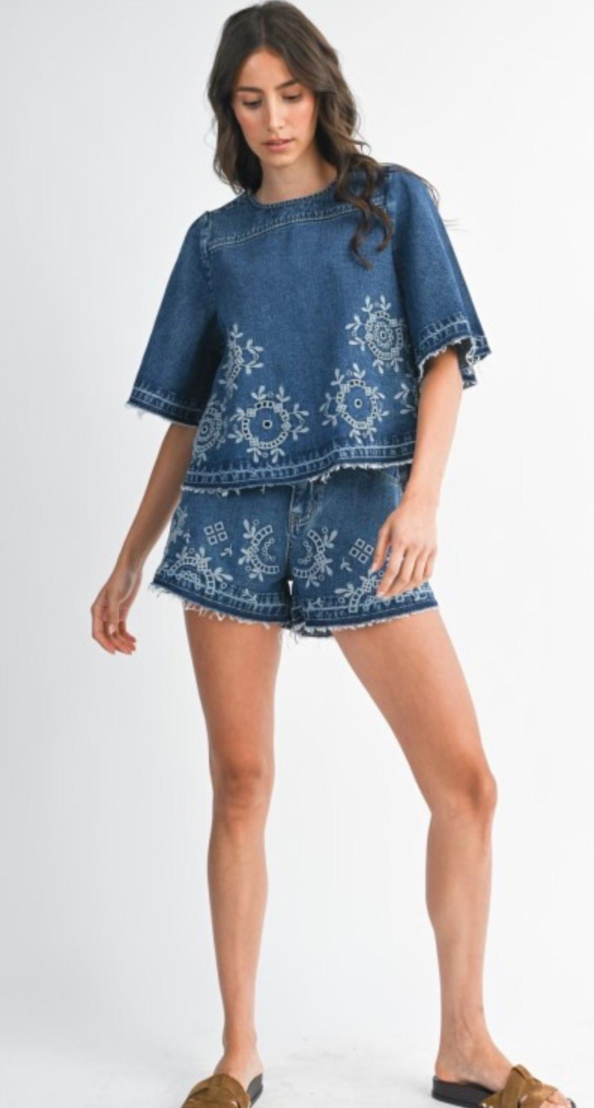 Médium Wash Denim Set
