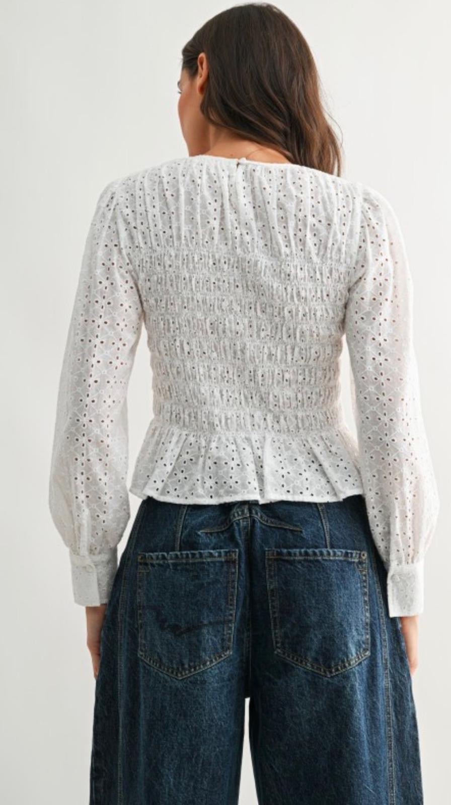 Brodeire ballon blouse