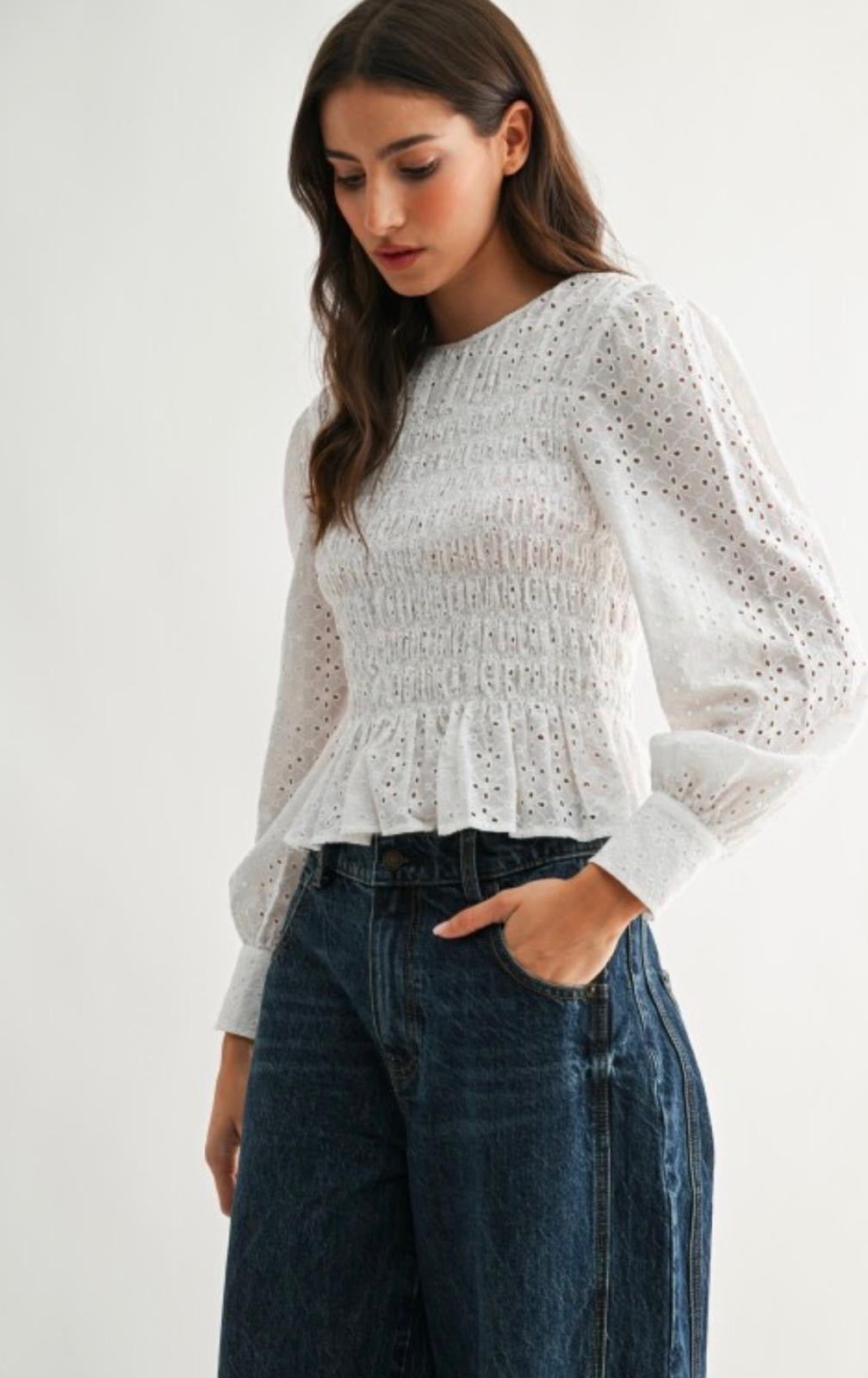 Brodeire ballon blouse