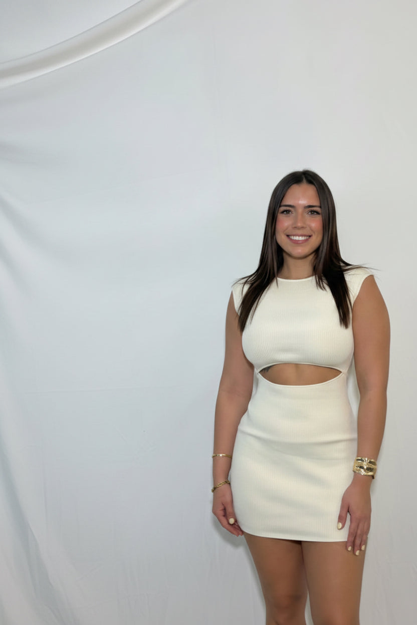 Isla Mini Dress Ivory