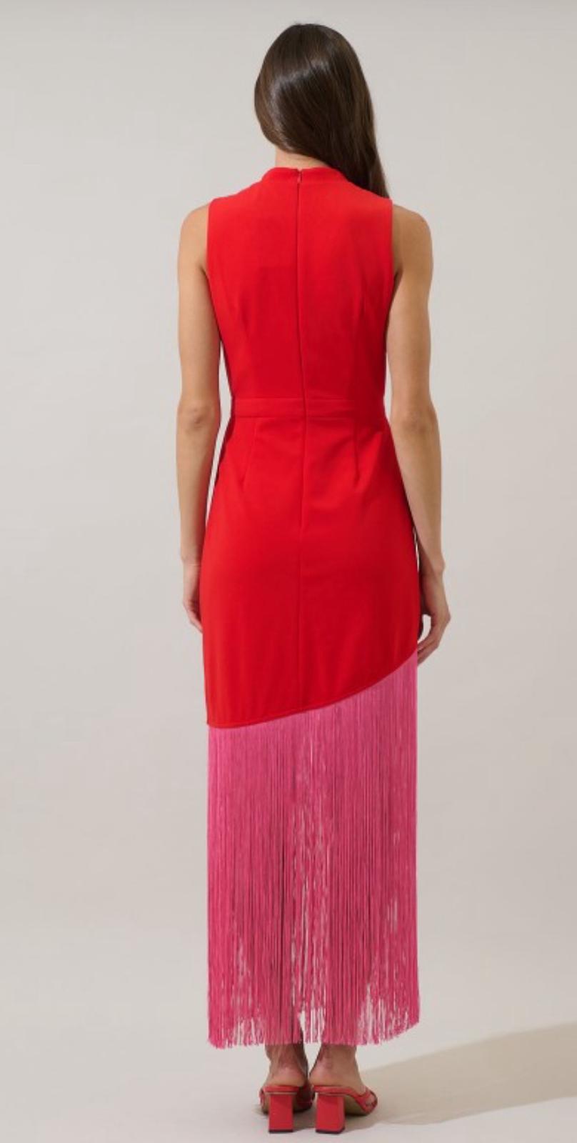 Soleil Rouge Maxi Dress