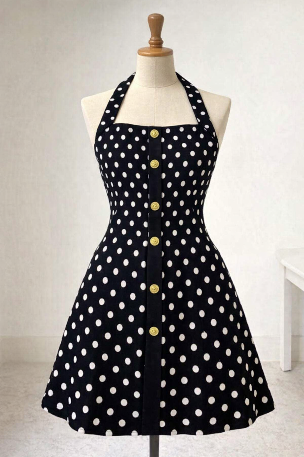 Golden Dots Mini Dress